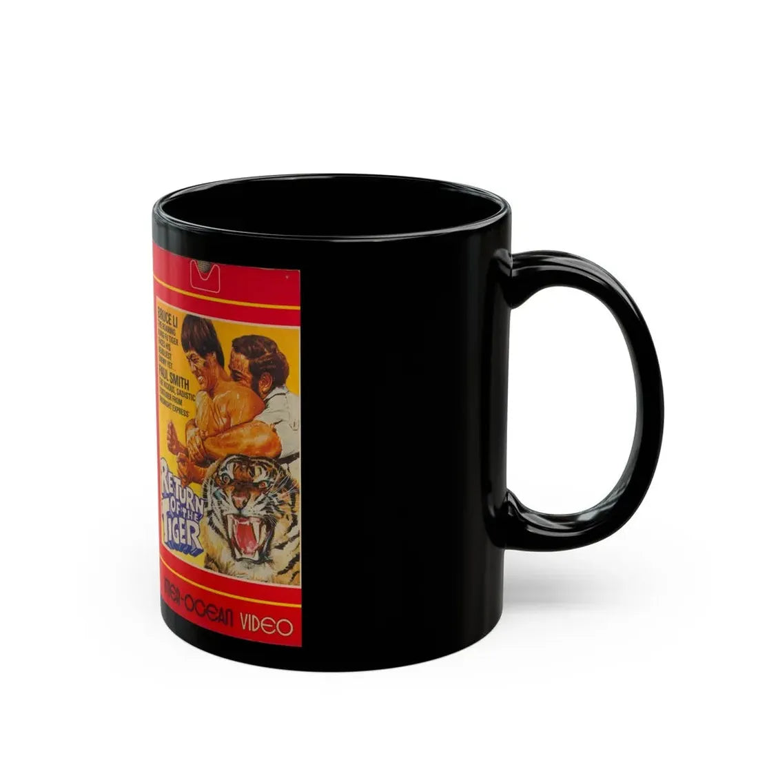 RETURN OF THE TIGER (VHS COVER) - Black Coffee Mug - Go Mug Yourself