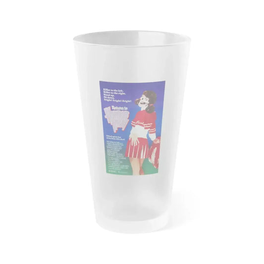 RETURN TO HORROR HIGH 1987 Movie Poster - Frosted Pint Glass 16oz 16oz Frosted - Go Mug Yourself