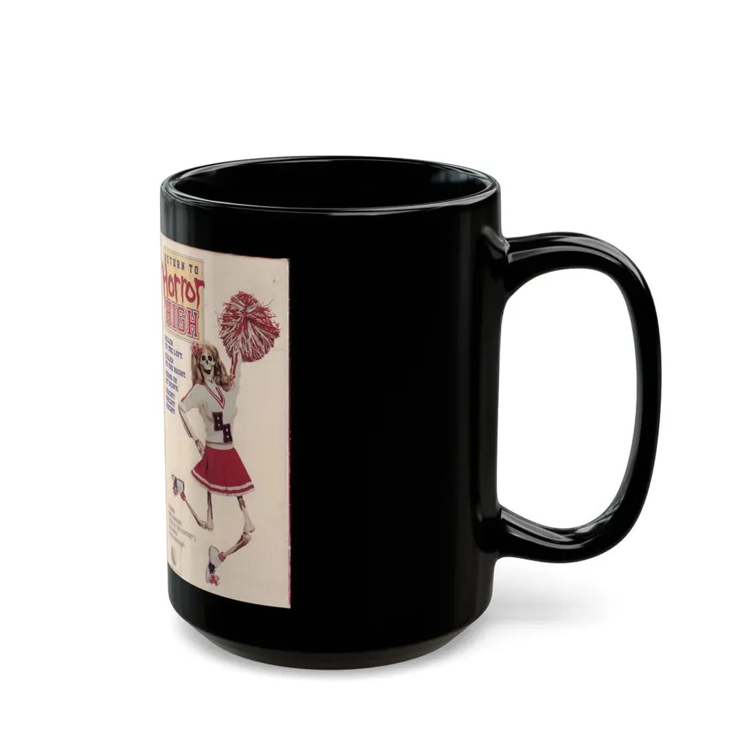 RETURN TO HORROR HIGH (VHS COVER) - Black Coffee Mug - Go Mug Yourself