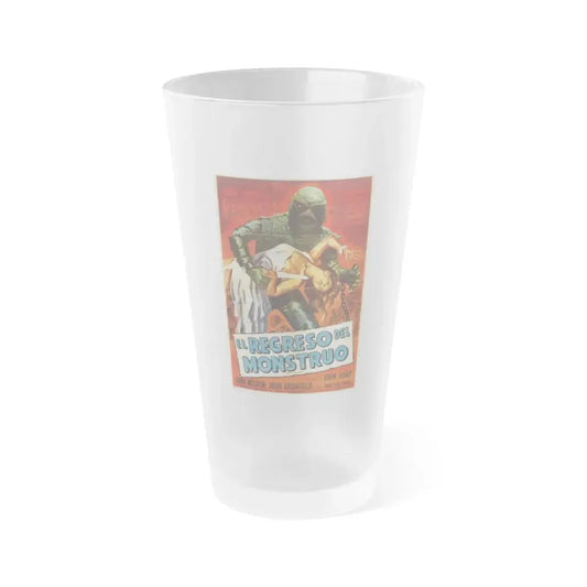 REVENGE OF THE CREATURE (SPANISH) 1955 Movie Poster - Frosted Pint Glass 16oz 16oz Frosted - Go Mug Yourself