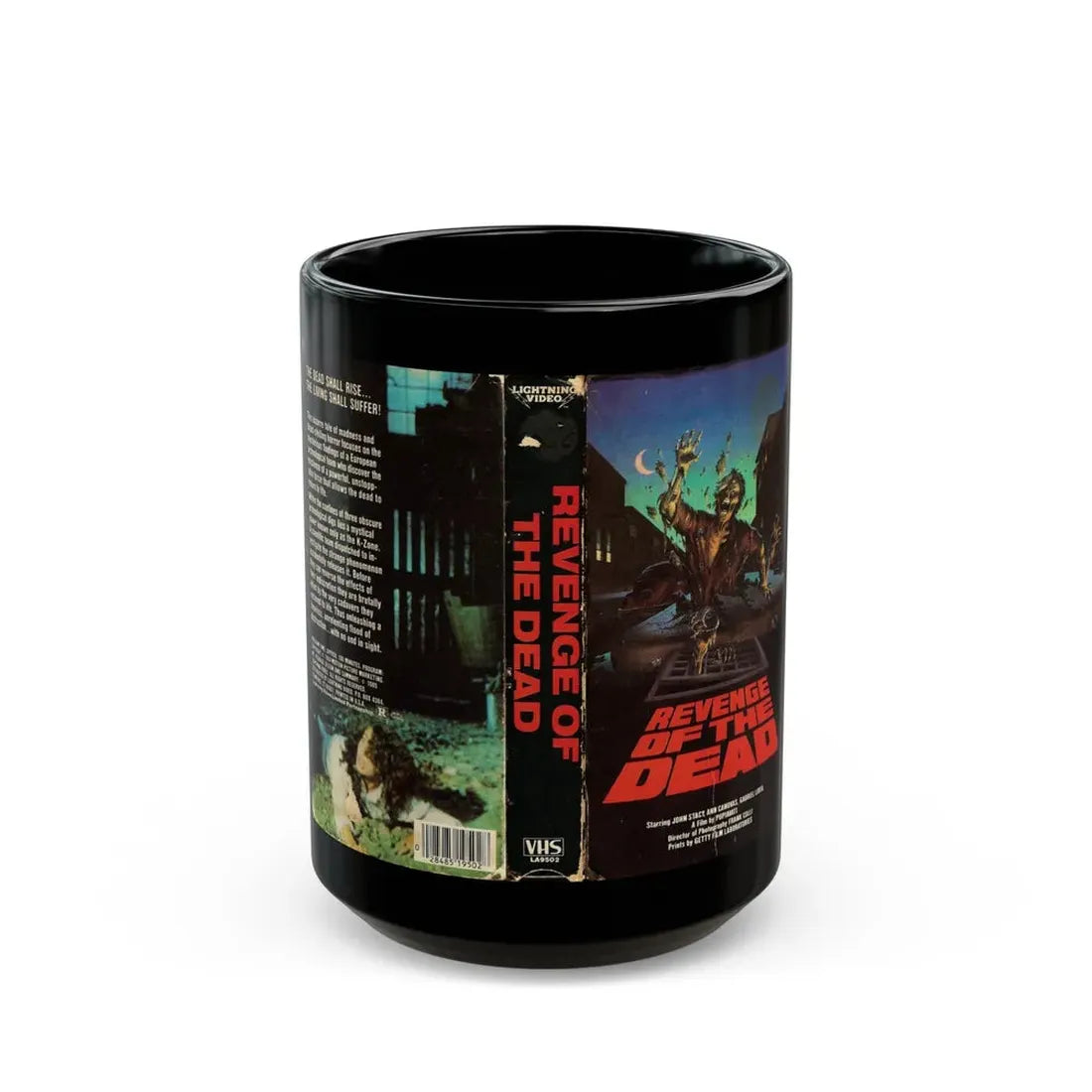 REVENGE OF THE DEAD (VHS COVER) - Black Coffee Mug 15oz - Go Mug Yourself
