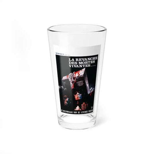 REVENGE OF THE LIVING DEAD GIRLS (BELGIAN) 1987 Movie Poster - Pint Glass 16oz 16oz - Go Mug Yourself