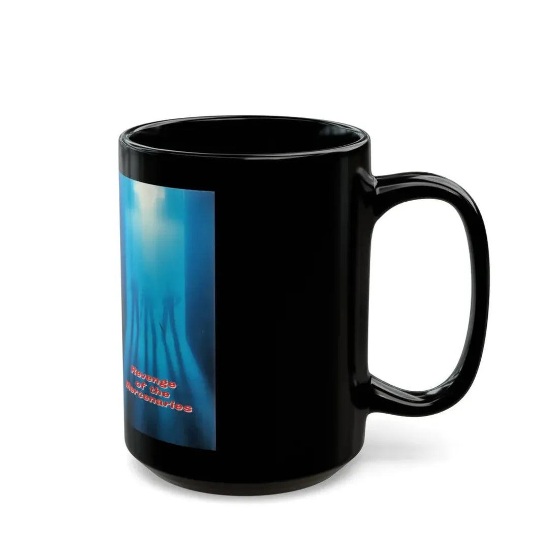 REVENGE OF THE MERCENARIES (VHS COVER) - Black Coffee Mug - Go Mug Yourself