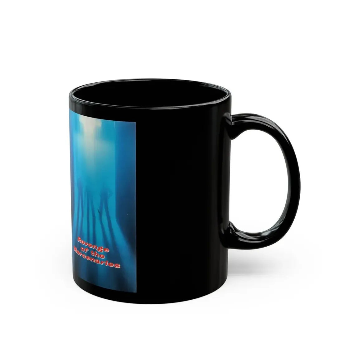 REVENGE OF THE MERCENARIES (VHS COVER) - Black Coffee Mug - Go Mug Yourself
