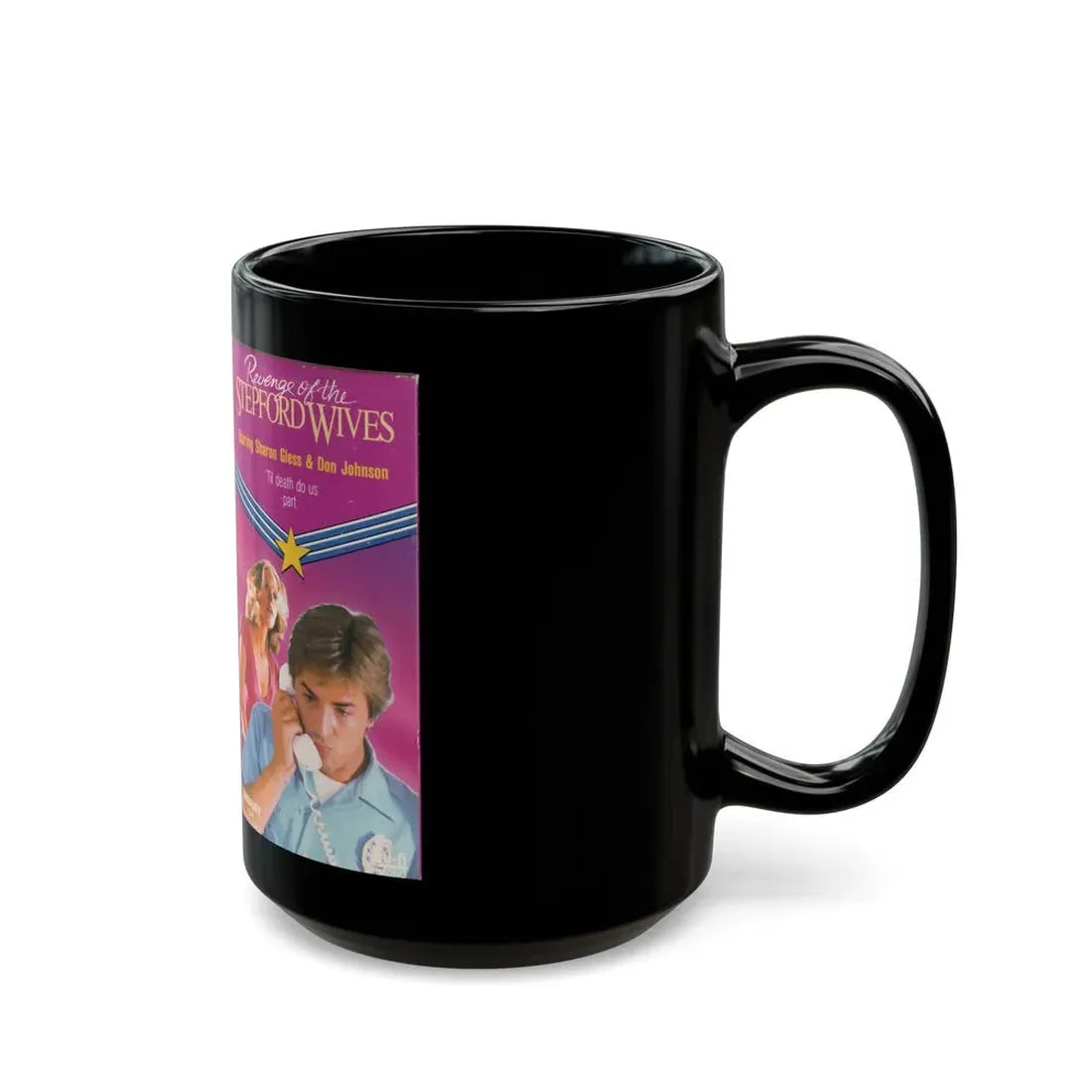 REVENGE OF THE STEPFORD WIVES (VHS COVER) - Black Coffee Mug - Go Mug Yourself