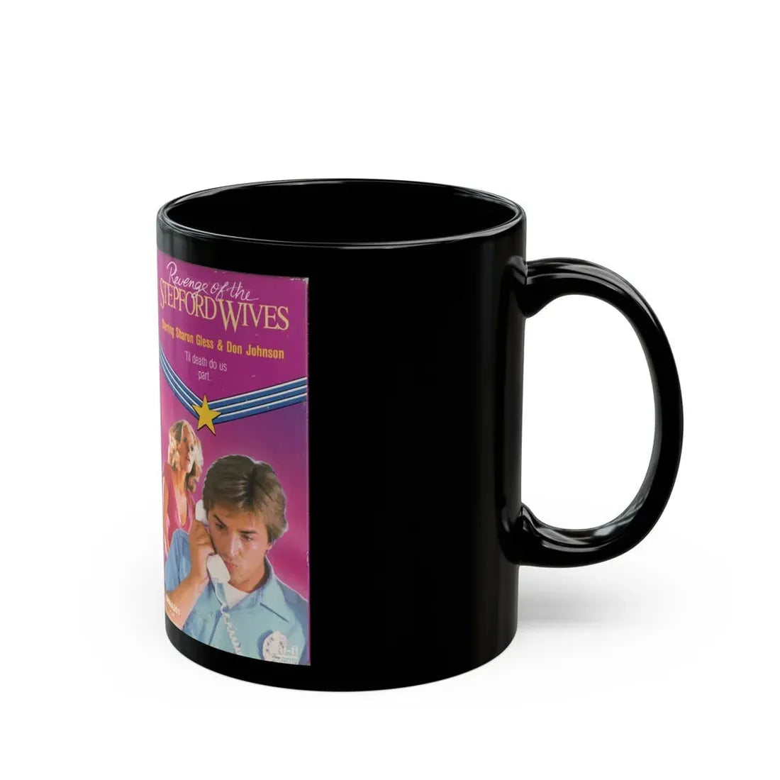 REVENGE OF THE STEPFORD WIVES (VHS COVER) - Black Coffee Mug - Go Mug Yourself