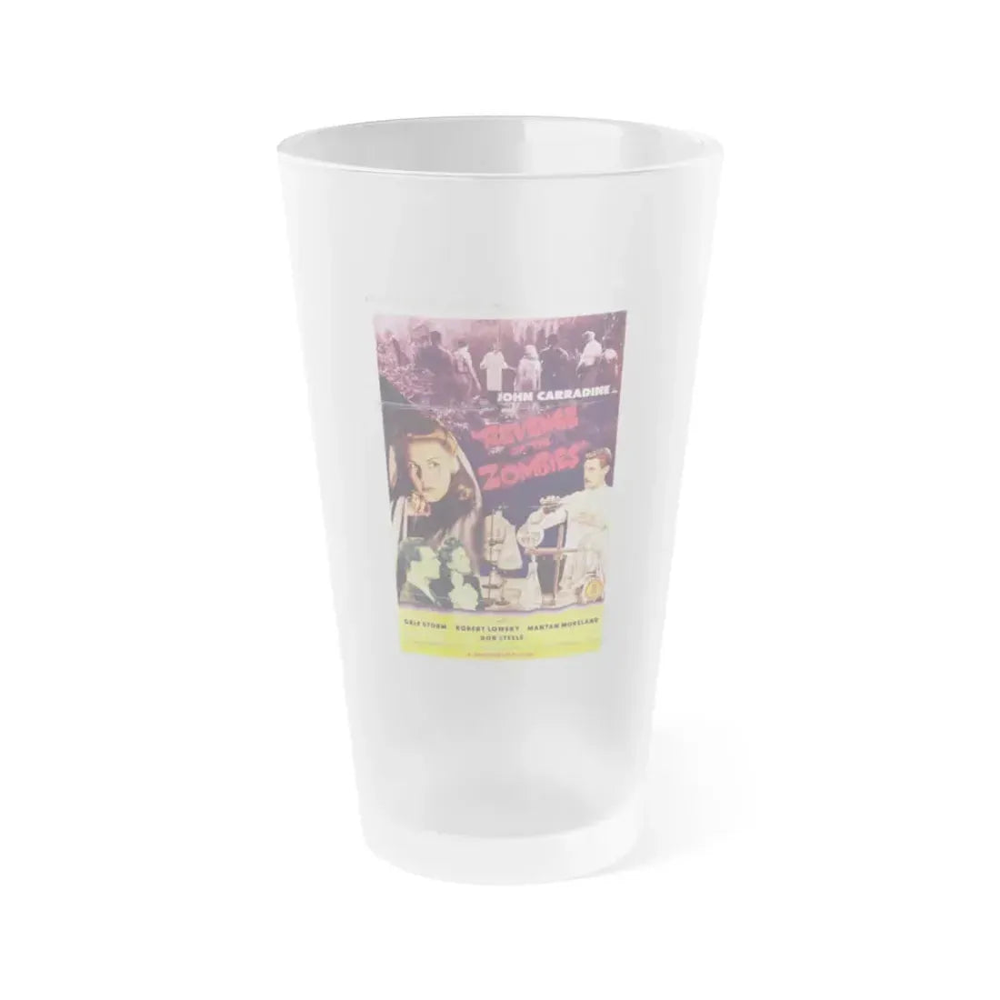 REVENGE OF THE ZOMBIES 1943 Movie Poster - Frosted Pint Glass 16oz 16oz Frosted - Go Mug Yourself