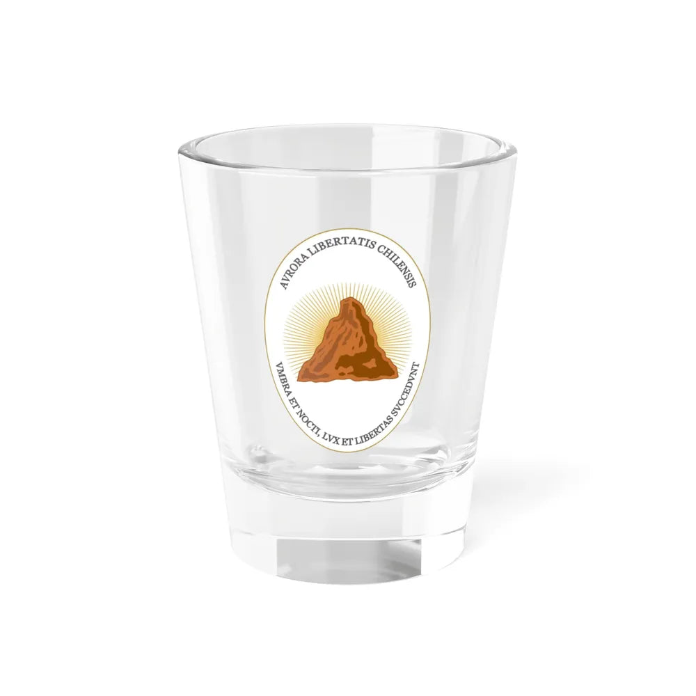 Reverse of the Coat of Arms of Chile (1812-1814) - Shot Glass 1.5oz 1.5oz - Go Mug Yourself
