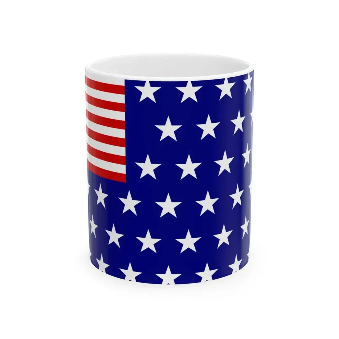 Reverse US Flag (United States) White Coffee Mug 11oz - Go Mug Yourself