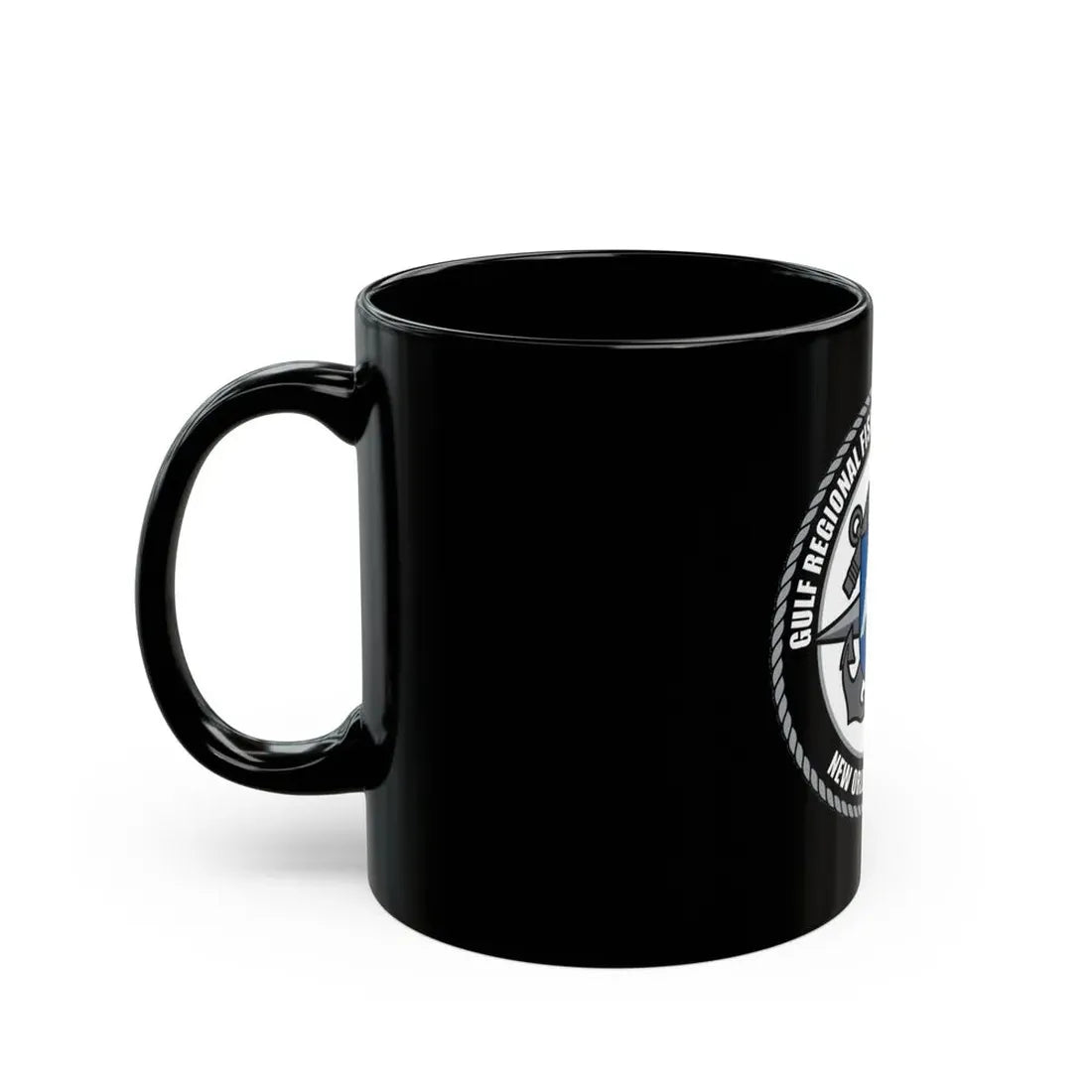RFTC New Orleans Louisiana (U.S. Coast Guard) Black Coffee Mug - Go Mug Yourself