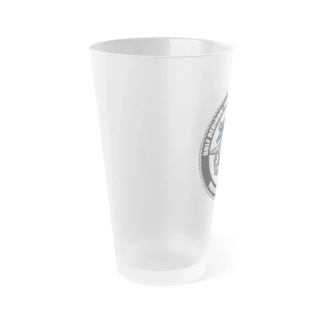 RFTC New Orleans Louisiana (U.S. Coast Guard) Frosted Pint Glass 16oz - Go Mug Yourself