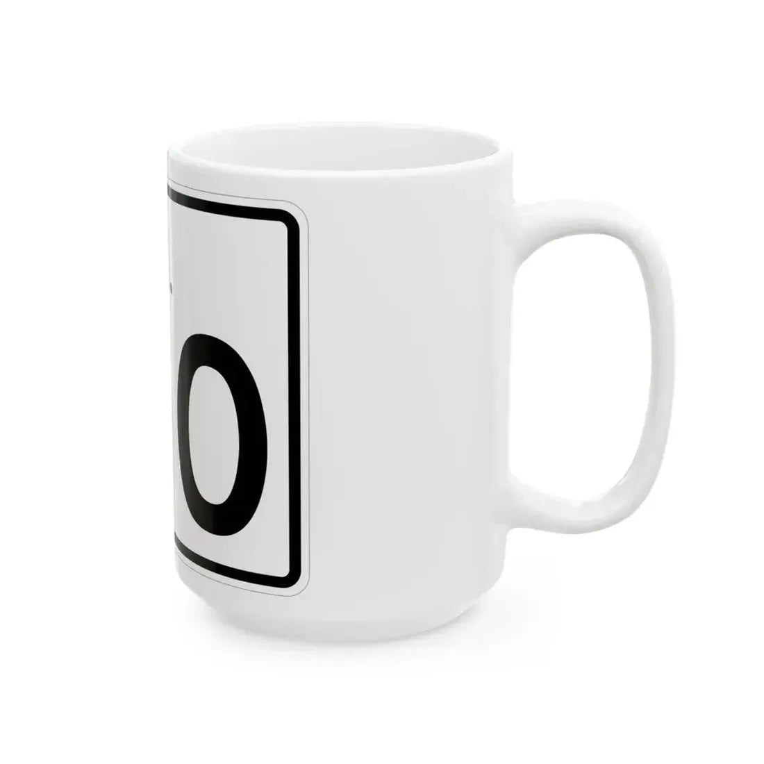 Rhode Island 100 (Rhode Island) (Road Sign) White Coffee Mug - Go Mug Yourself