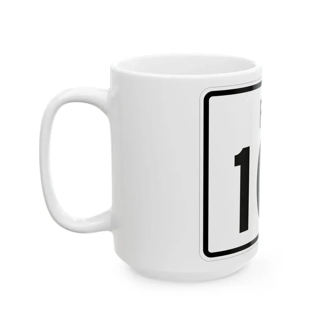 Rhode Island 101 (Rhode Island) (Road Sign) White Coffee Mug - Go Mug Yourself