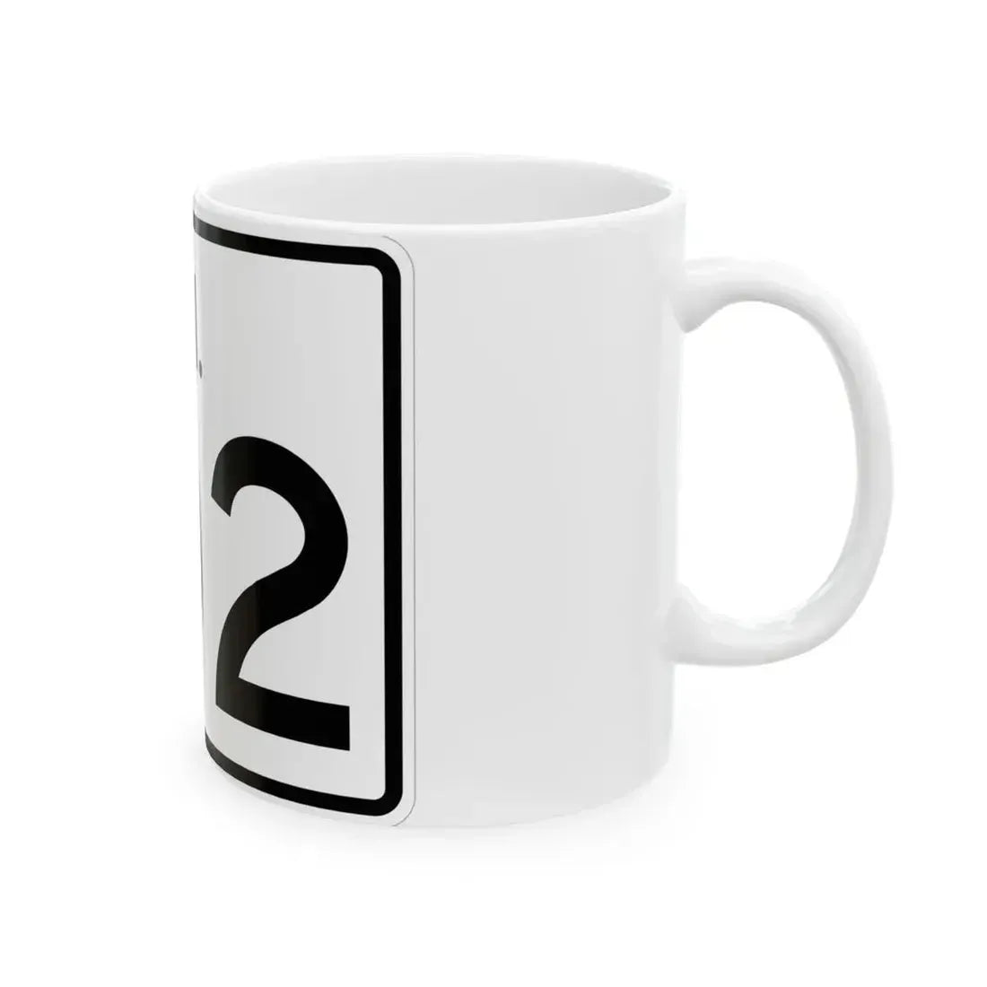 Rhode Island 102 (Rhode Island) (Road Sign) White Coffee Mug - Go Mug Yourself