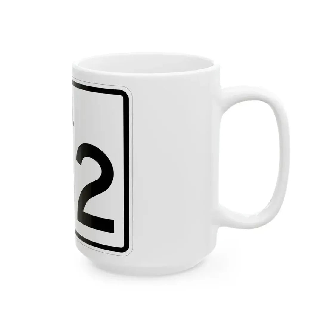 Rhode Island 102 (Rhode Island) (Road Sign) White Coffee Mug - Go Mug Yourself