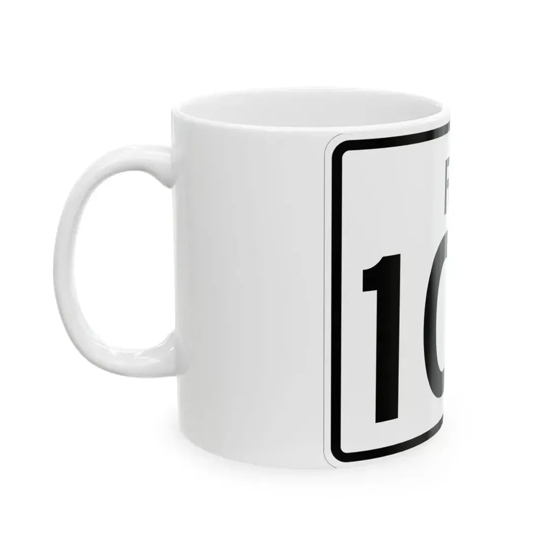 Rhode Island 103 (Rhode Island) (Road Sign) White Coffee Mug - Go Mug Yourself