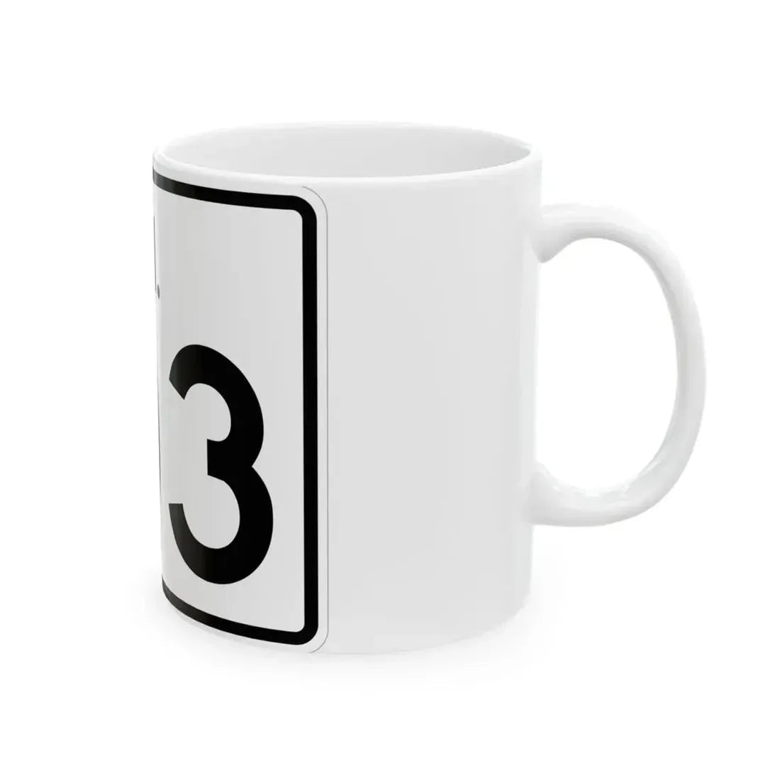Rhode Island 103 (Rhode Island) (Road Sign) White Coffee Mug - Go Mug Yourself