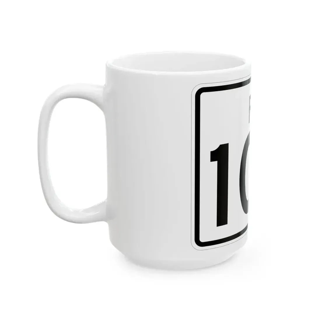 Rhode Island 103 (Rhode Island) (Road Sign) White Coffee Mug - Go Mug Yourself