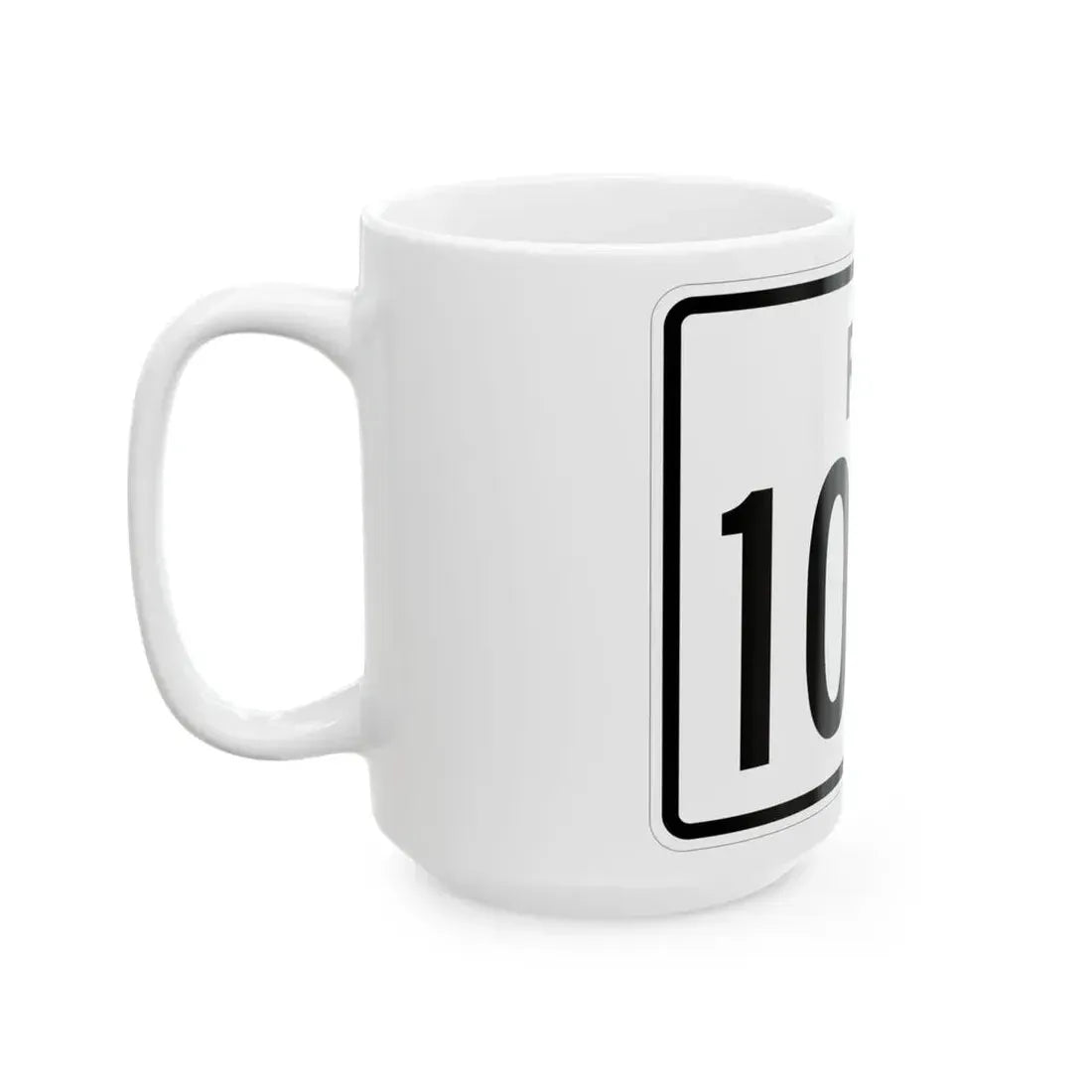 Rhode Island 103A (Rhode Island) (Road Sign) White Coffee Mug - Go Mug Yourself