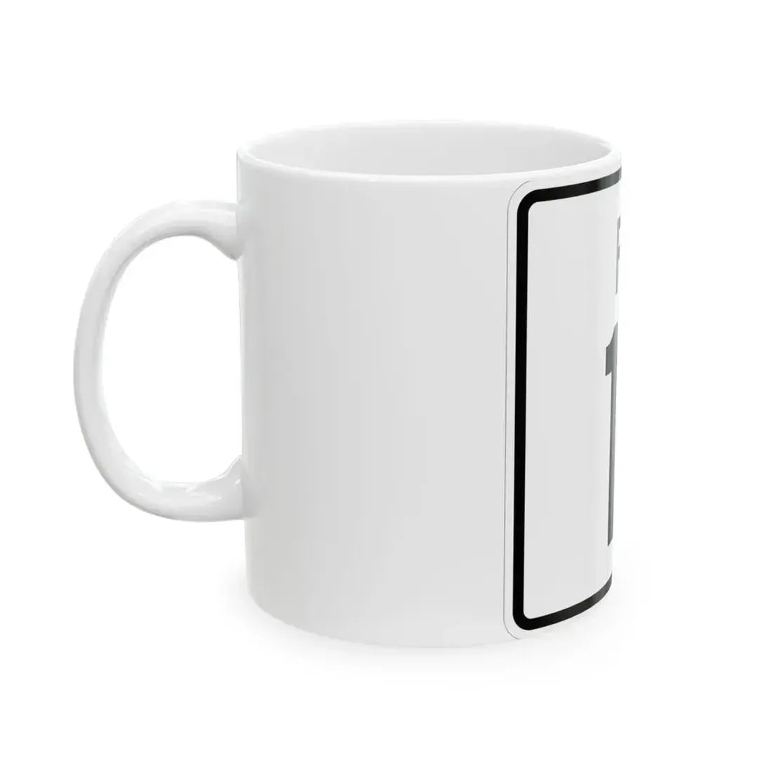Rhode Island 11 (Rhode Island) (Road Sign) White Coffee Mug - Go Mug Yourself