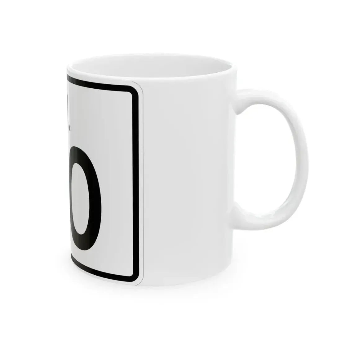 Rhode Island 110 (Rhode Island) (Road Sign) White Coffee Mug - Go Mug Yourself