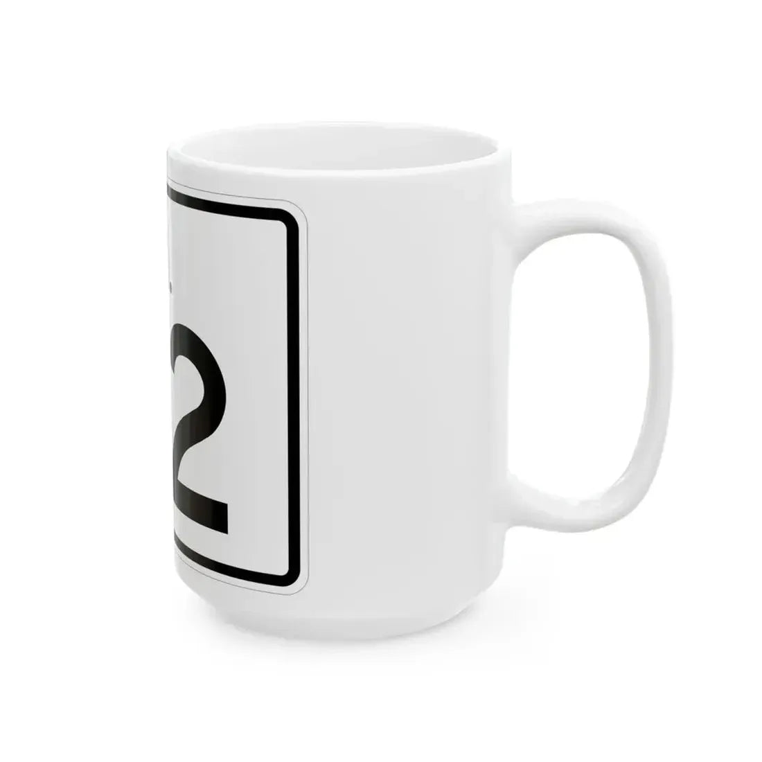 Rhode Island 112 (Rhode Island) (Road Sign) White Coffee Mug - Go Mug Yourself