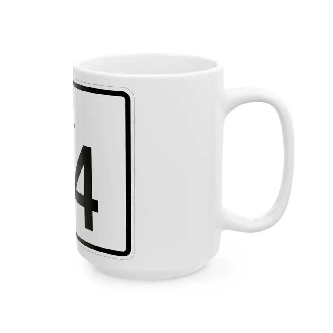 Rhode Island 114 (Rhode Island) (Road Sign) White Coffee Mug - Go Mug Yourself
