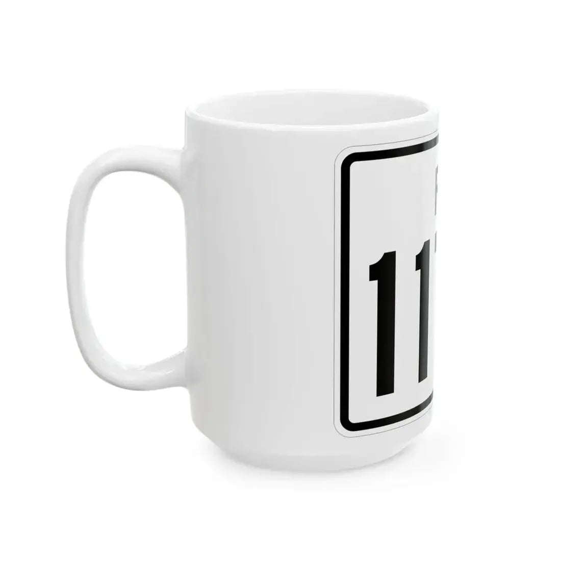Rhode Island 117A (Rhode Island) (Road Sign) White Coffee Mug - Go Mug Yourself