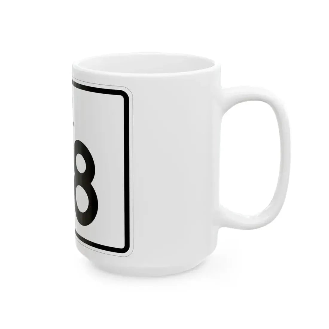 Rhode Island 118 (Rhode Island) (Road Sign) White Coffee Mug - Go Mug Yourself