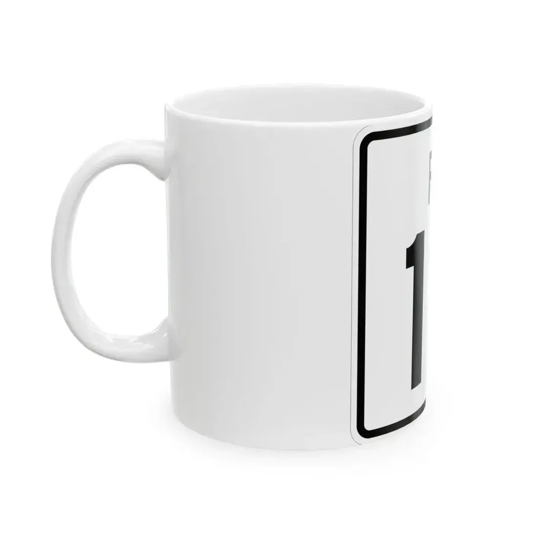 Rhode Island 12 (Rhode Island) (Road Sign) White Coffee Mug - Go Mug Yourself