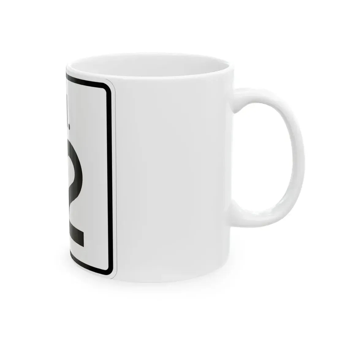 Rhode Island 12 (Rhode Island) (Road Sign) White Coffee Mug - Go Mug Yourself