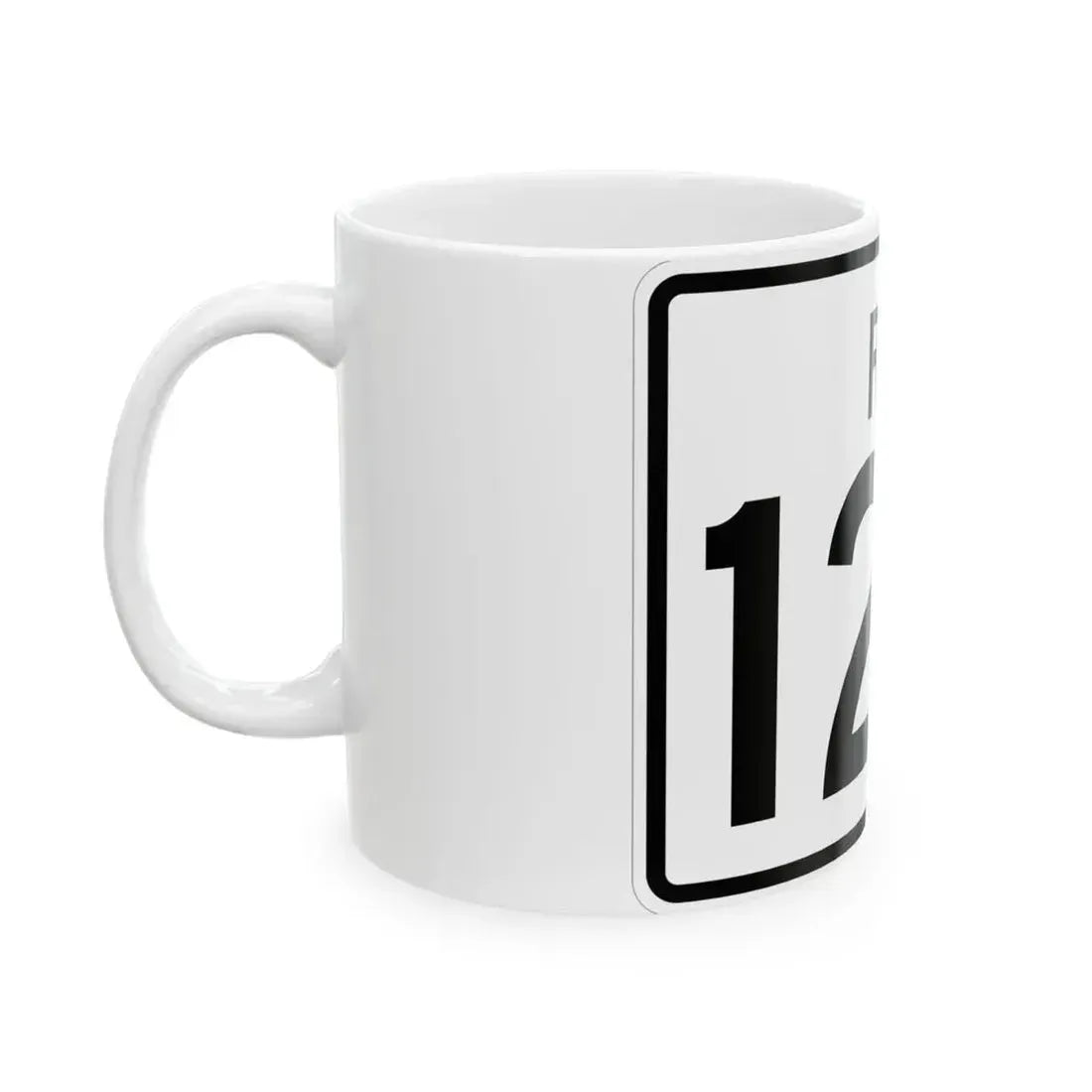 Rhode Island 120 (Rhode Island) (Road Sign) White Coffee Mug - Go Mug Yourself