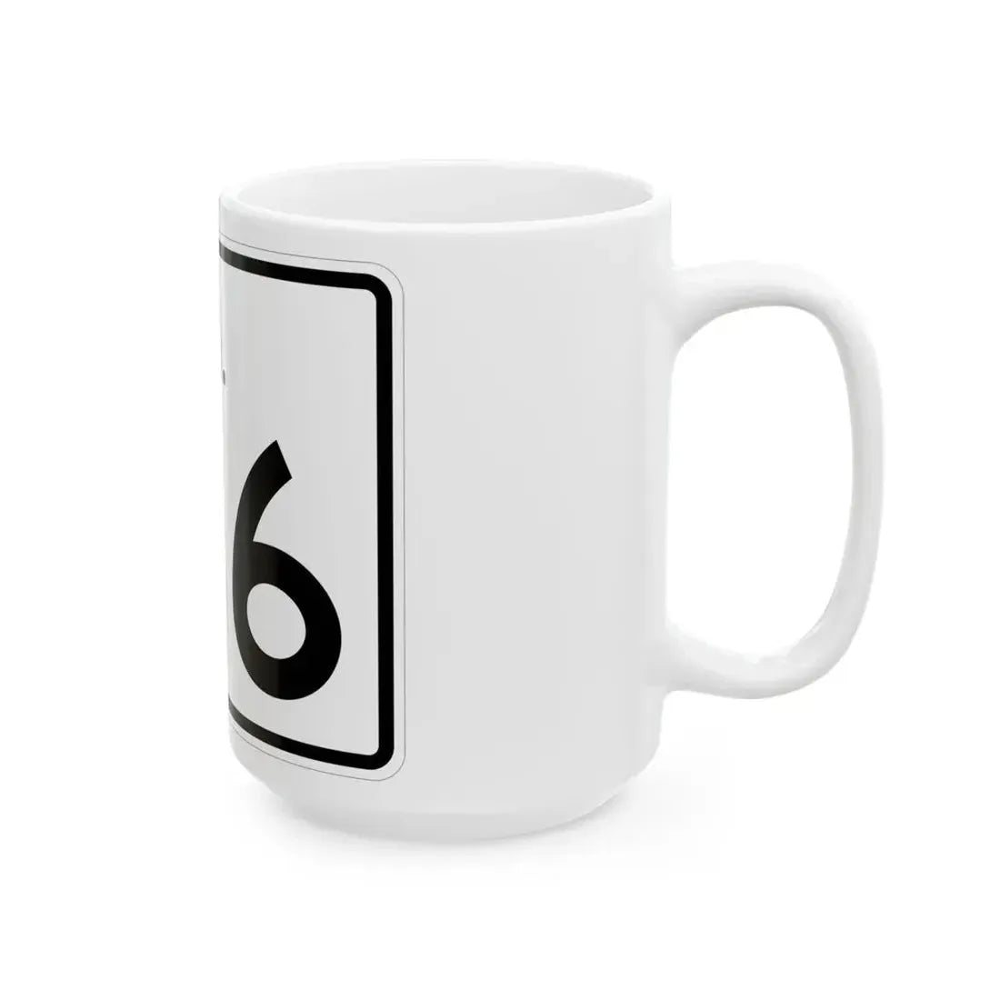 Rhode Island 136 (Rhode Island) (Road Sign) White Coffee Mug - Go Mug Yourself