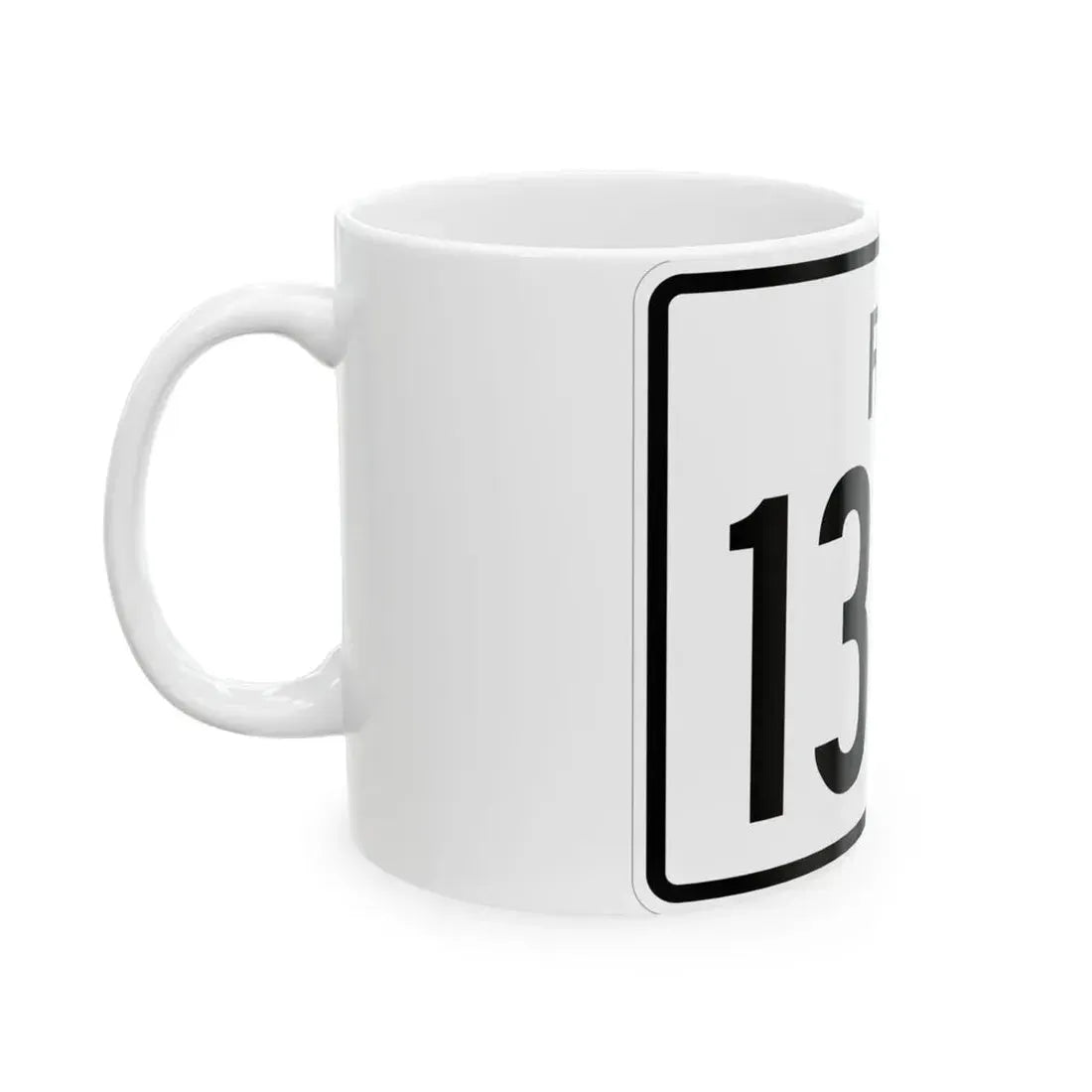 Rhode Island 138A (Rhode Island) (Road Sign) White Coffee Mug - Go Mug Yourself