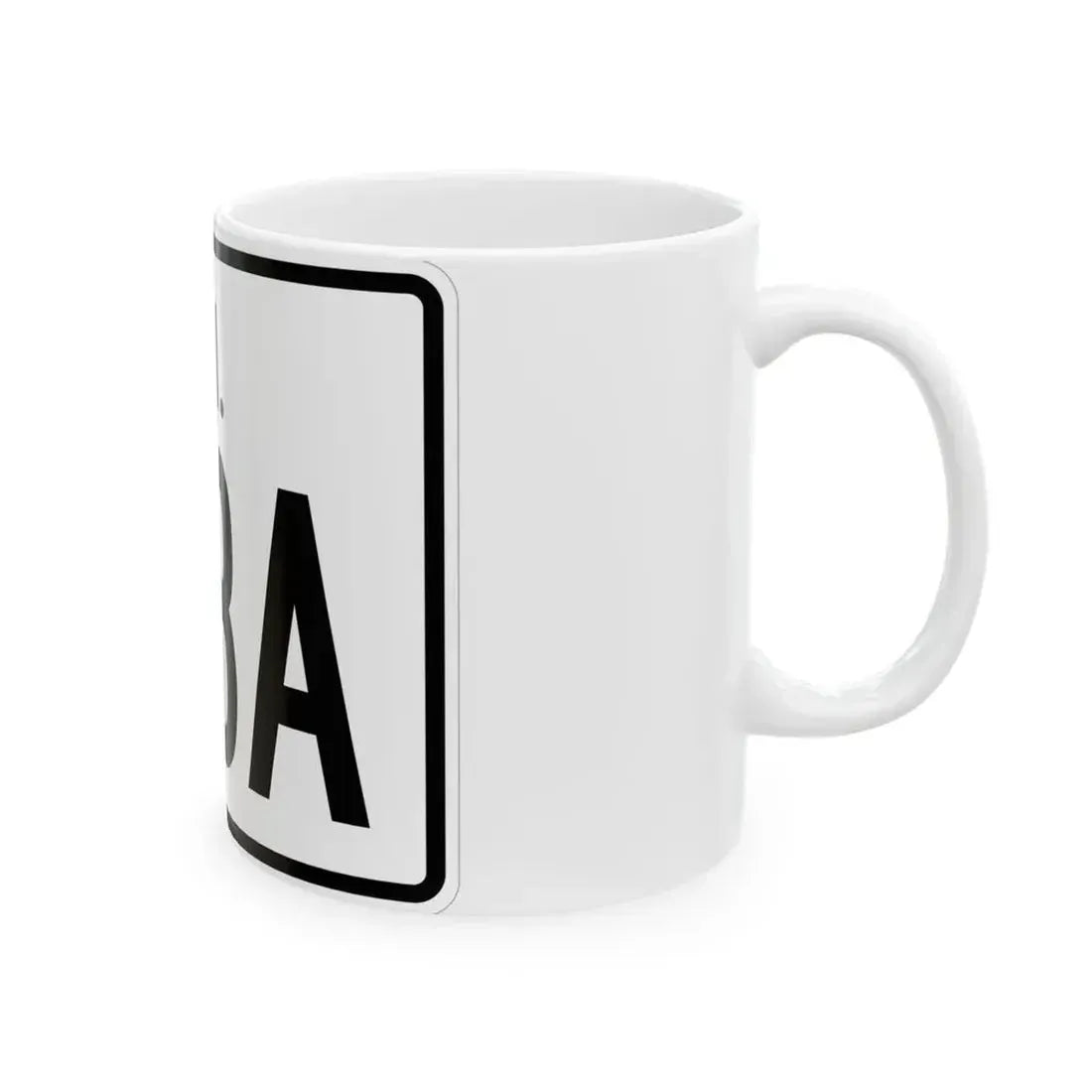 Rhode Island 138A (Rhode Island) (Road Sign) White Coffee Mug - Go Mug Yourself