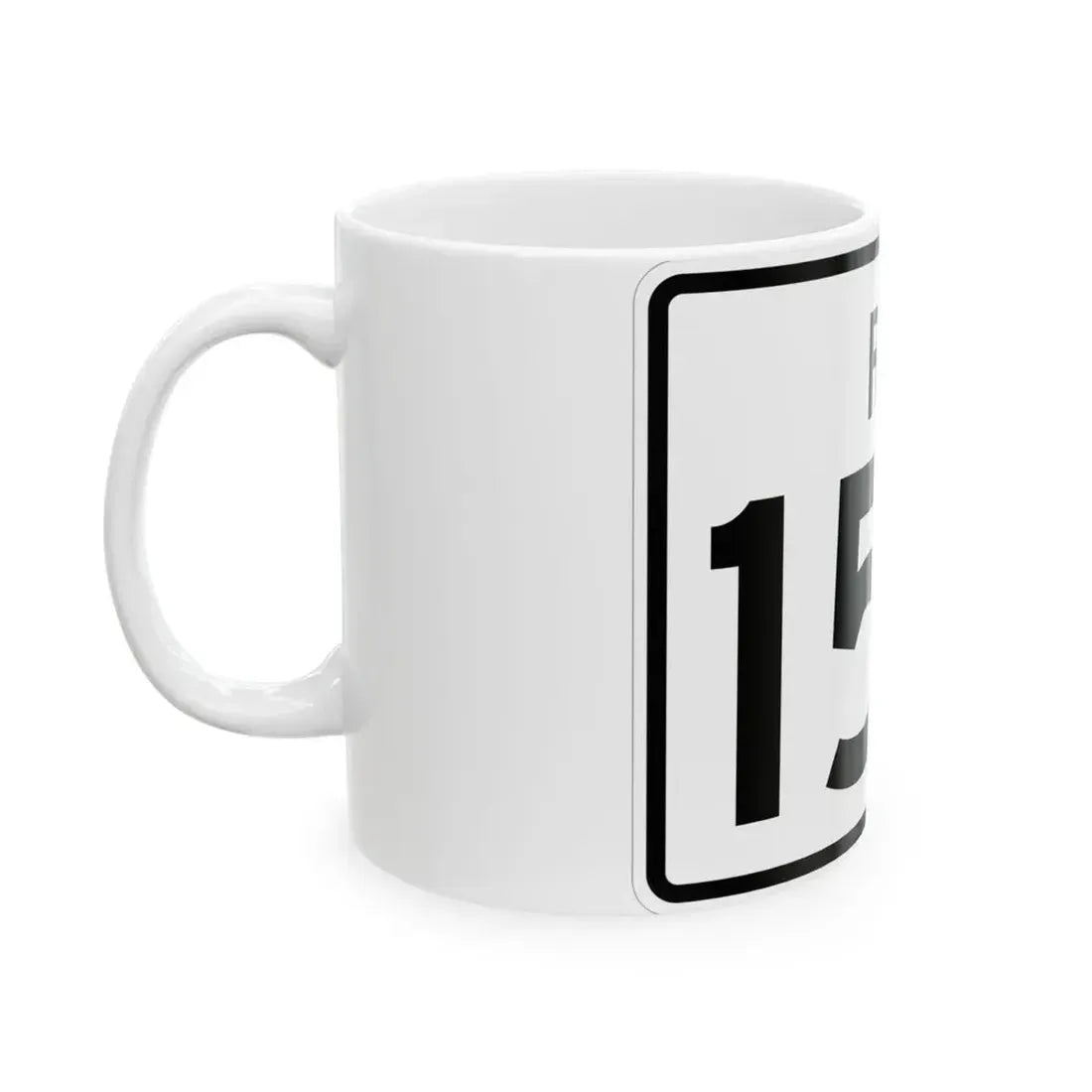 Rhode Island 152 (Rhode Island) (Road Sign) White Coffee Mug - Go Mug Yourself
