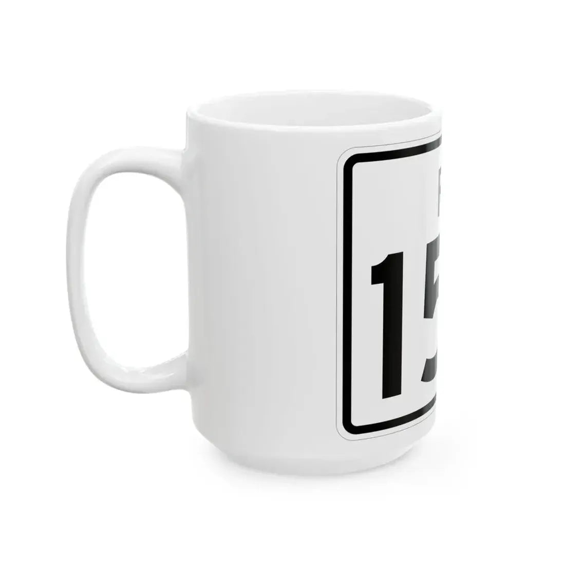 Rhode Island 152 (Rhode Island) (Road Sign) White Coffee Mug - Go Mug Yourself