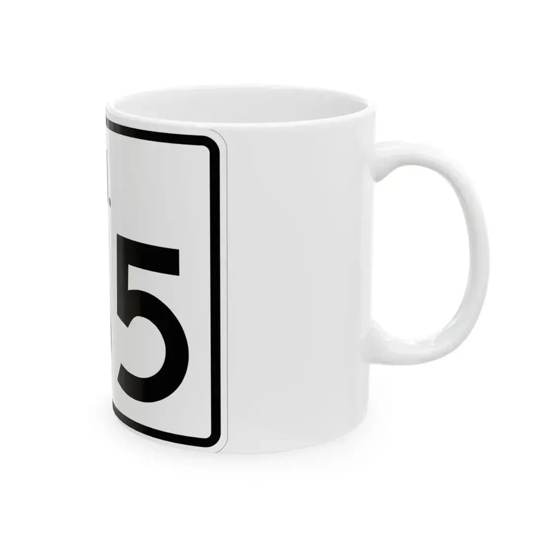 Rhode Island 165 (Rhode Island) (Road Sign) White Coffee Mug - Go Mug Yourself