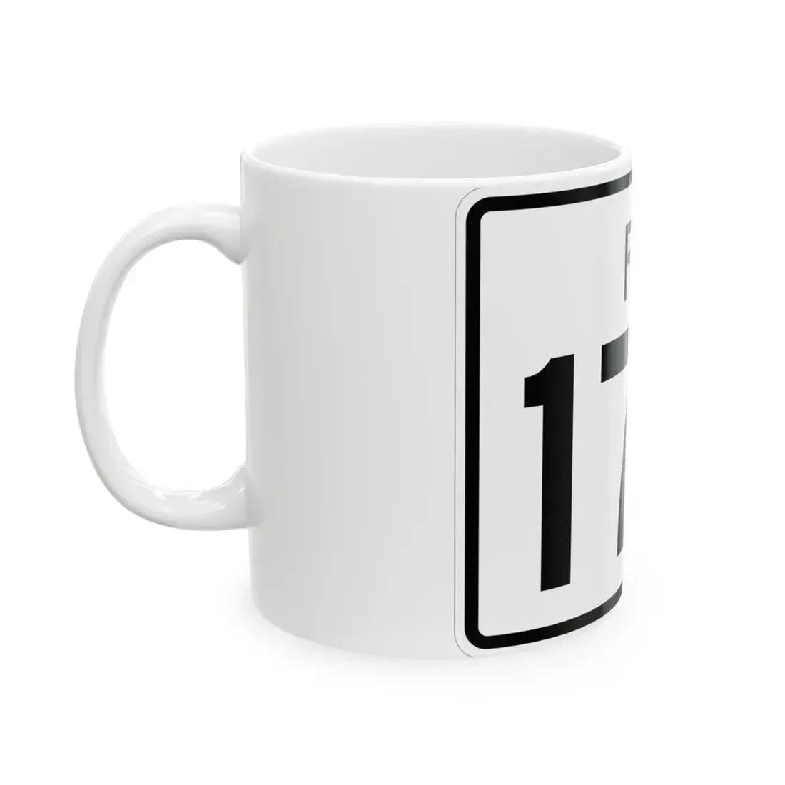 Rhode Island 177 (Rhode Island) (Road Sign) White Coffee Mug - Go Mug Yourself