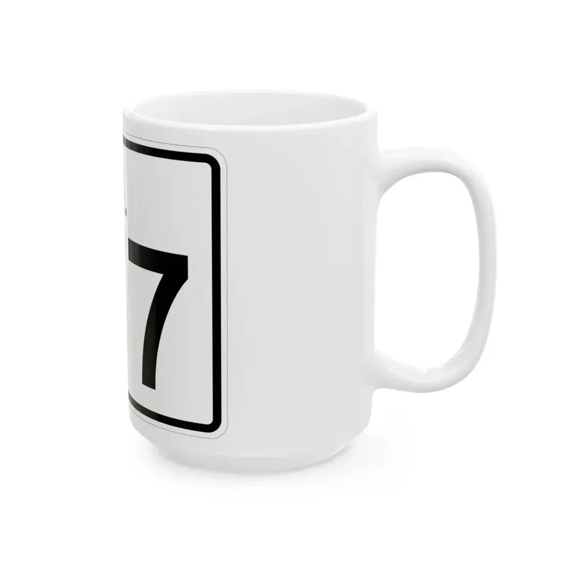 Rhode Island 177 (Rhode Island) (Road Sign) White Coffee Mug - Go Mug Yourself