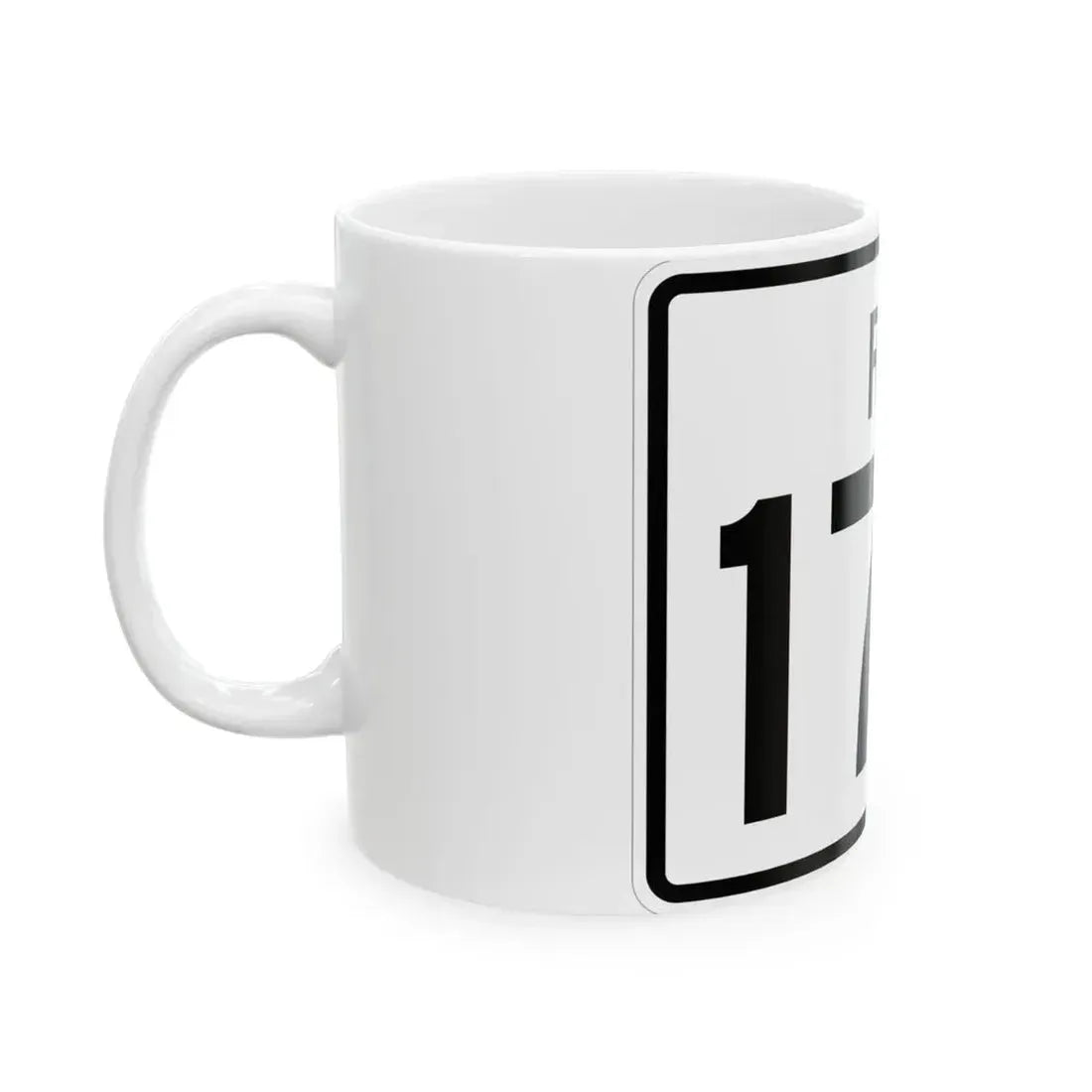 Rhode Island 179 (Rhode Island) (Road Sign) White Coffee Mug - Go Mug Yourself