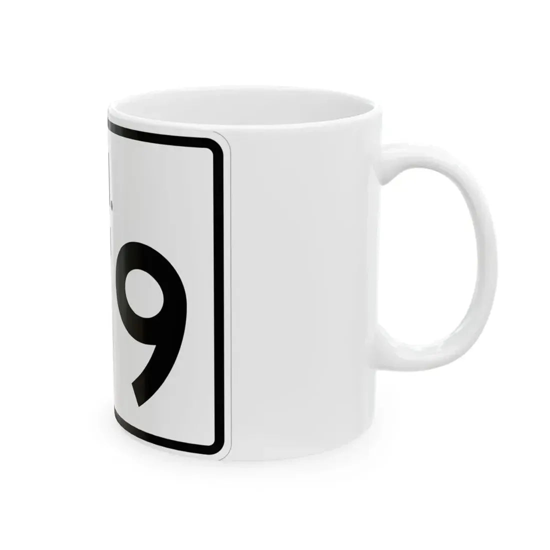 Rhode Island 179 (Rhode Island) (Road Sign) White Coffee Mug - Go Mug Yourself