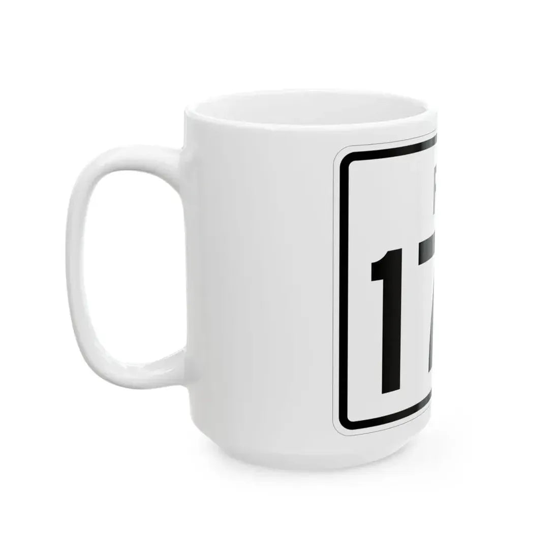 Rhode Island 179 (Rhode Island) (Road Sign) White Coffee Mug - Go Mug Yourself