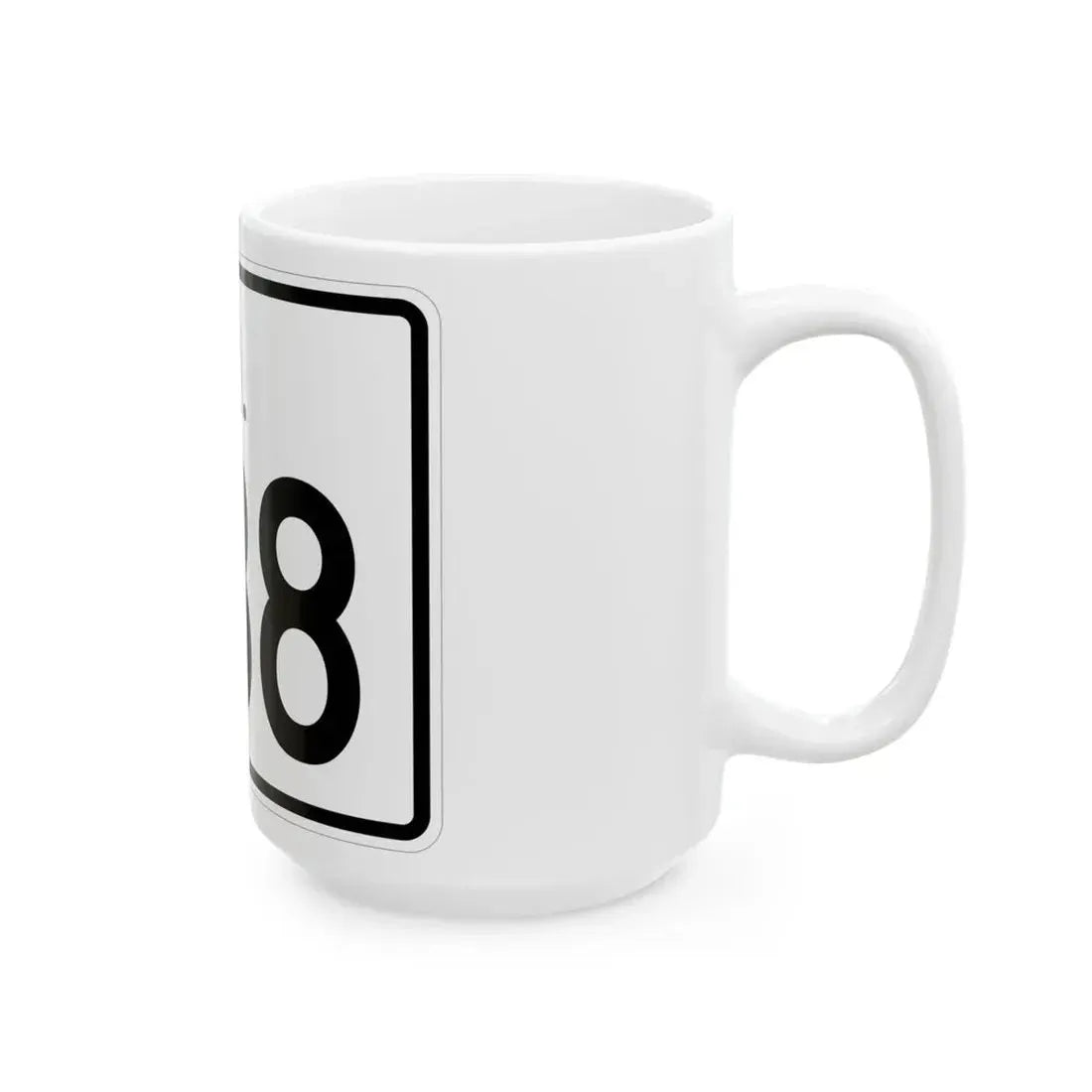 Rhode Island 238 (Rhode Island) (Road Sign) White Coffee Mug - Go Mug Yourself