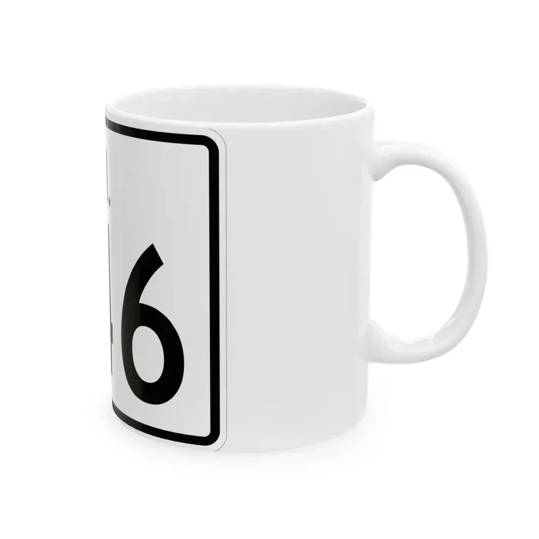 Rhode Island 246 (Rhode Island) (Road Sign) White Coffee Mug - Go Mug Yourself