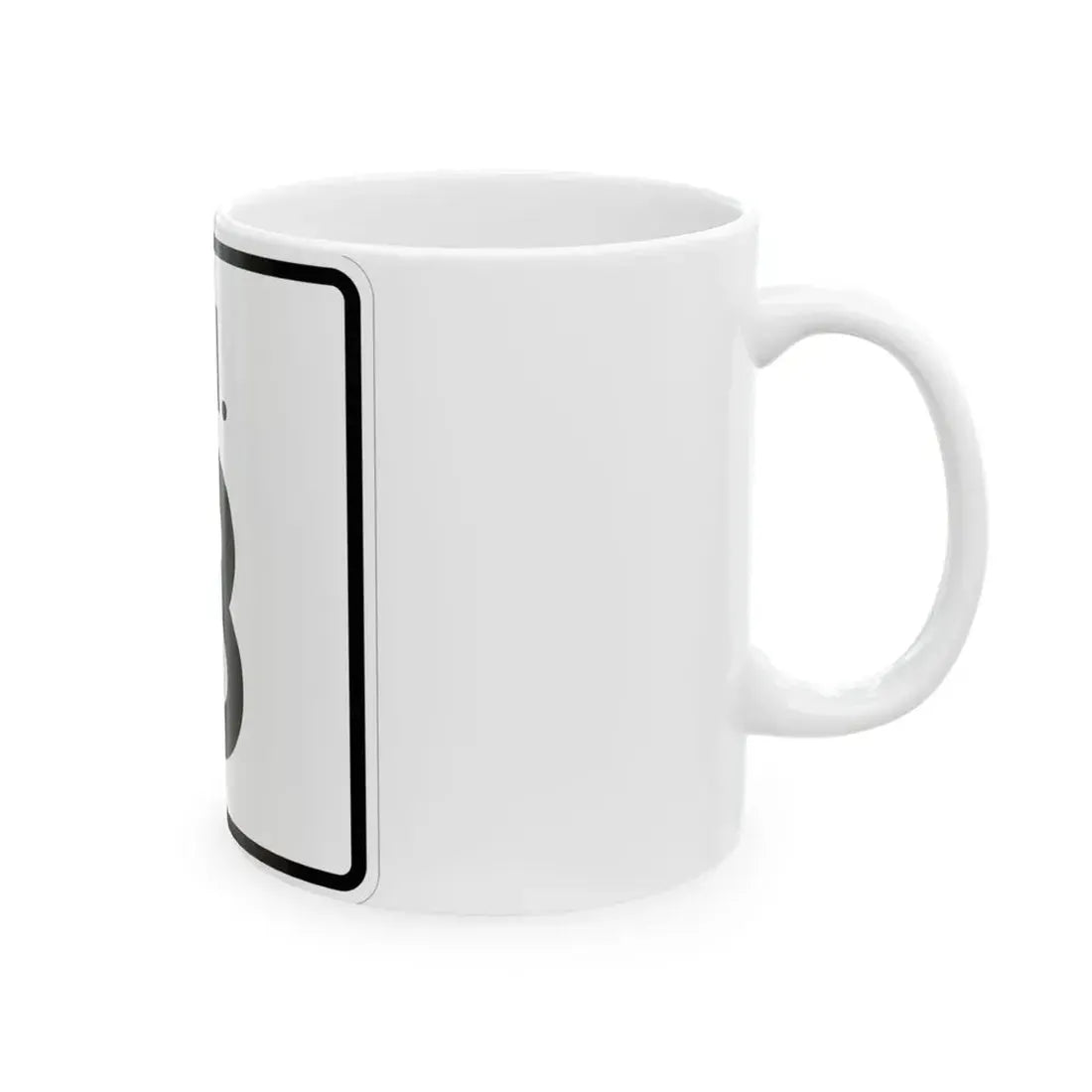 Rhode Island 3 (Rhode Island) (Road Sign) White Coffee Mug - Go Mug Yourself