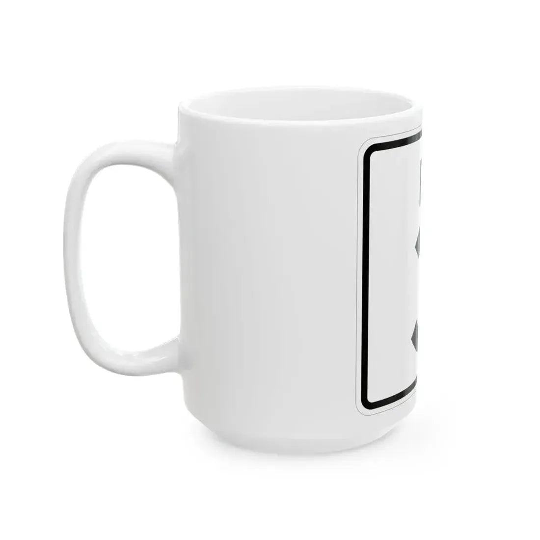 Rhode Island 3 (Rhode Island) (Road Sign) White Coffee Mug - Go Mug Yourself