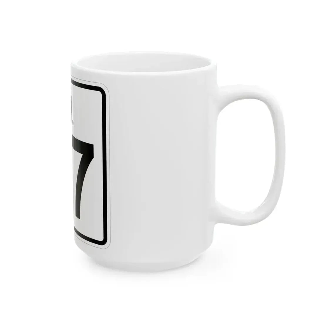 Rhode Island 37 (Rhode Island) (Road Sign) White Coffee Mug - Go Mug Yourself