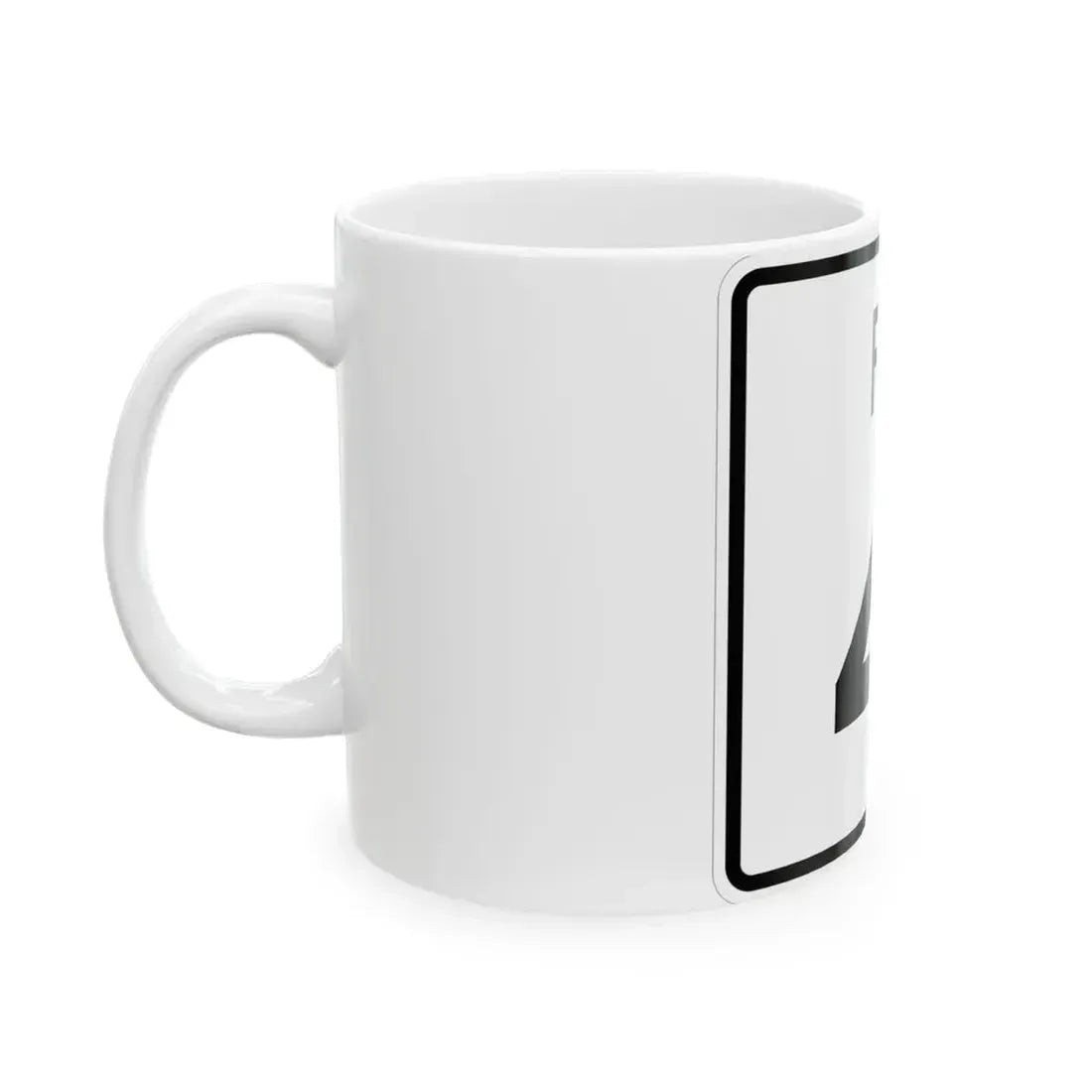 Rhode Island 4 (Rhode Island) (Road Sign) White Coffee Mug - Go Mug Yourself