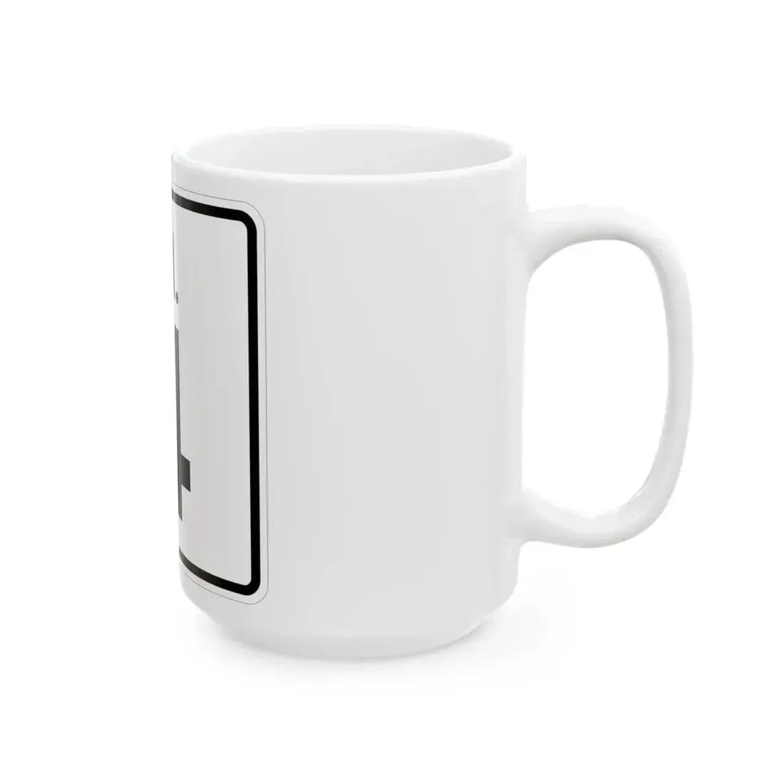Rhode Island 4 (Rhode Island) (Road Sign) White Coffee Mug - Go Mug Yourself